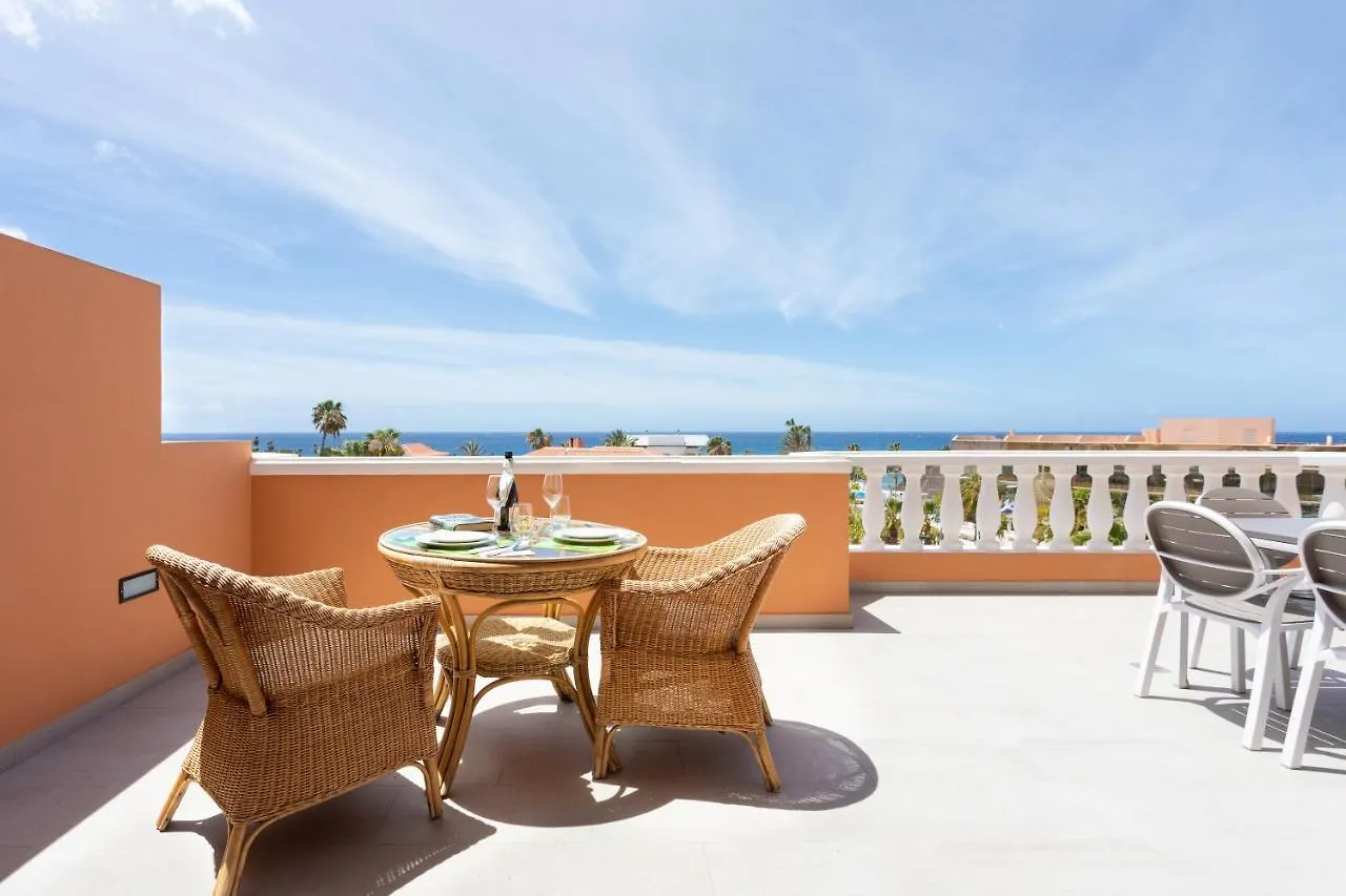 Lejlighed Exclusive Penthouse Playa Las Vistas 4 Close To The Sea And Beach, Aircondition For A Fee, Wifi, Terrace, Heated Pool Playa de las Américas